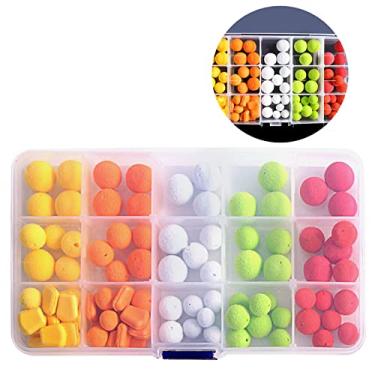 Imagem de Tingpai 95 peças iscas tuantes de pesca de carpa iscas bolas mentador de miçangas iscas a ficiais de carpa com ca a de zenamento