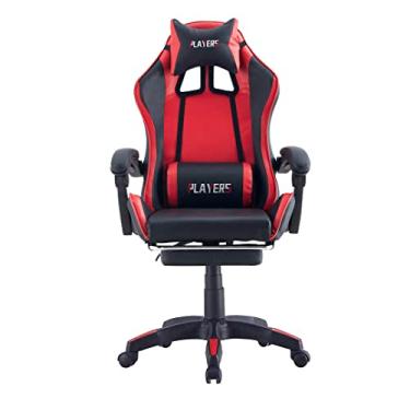 Imagem de Cadeira Pop Gamer Preto e Vermelho - Quickbum