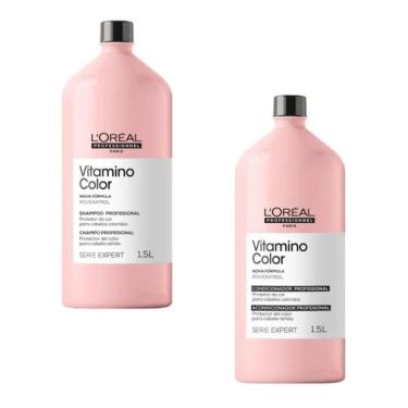 Imagem de Kit Shampoo E Condicionador Loreal Vitamino Color 1,5l