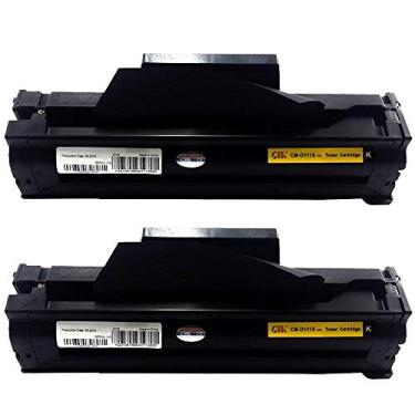 Imagem de Kit 2 Toner Compatível Samsung Mlt-d111 D111 Mlt-d111s D111s M2020 M2020fw M2020w M2070 M2070w