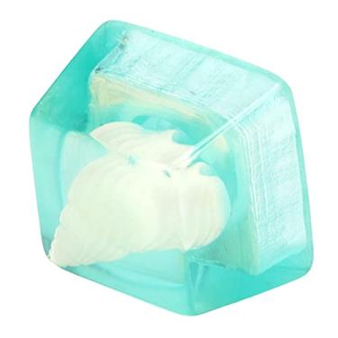 Imagem de Boné de Resina de Jogo, Chaveiro Personalizado Fofo, Chaveiro Feito à Mão DIY para Jogadores de Jogos e Entusiastas de Teclado, Teclado de Personalidade para Teclado Ecânico (concha azul)