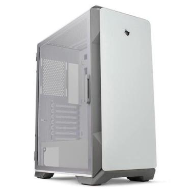 Gabinete Gamer Pichau HX600, RGB, Full-Tower, Lateral de Vidro, Branco,  PG-HX6-WH01