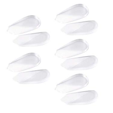 Imagem de SUPVOX 5 pares de palmilhas corretivas O/X perna calcanhar lateral medial cunha palmilhas de silicone para alinhamento dos pés bate dor no joelho pernas arco osteoartrite