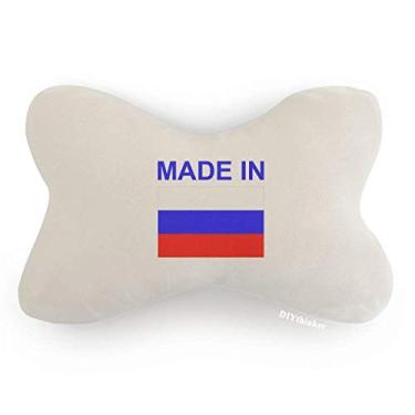 Imagem de DIYthinker Almofada de apoio de cabeça feita na Rússia Country Love para decoração de pescoço