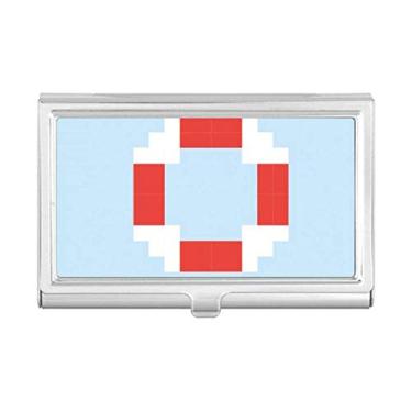 Imagem de Estojo porta-cartões de visita Summer Sail Life Buoy Pixel