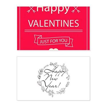 Imagem de Happy Valentine's Day Just For You New Year Festival Cartão de felicitações Bless Message Present