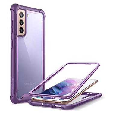 Imagem de Capa da série i-Blason Ares projetada para o Galaxy S21 Plus 5G (versão 2021), capa resistente e transparente sem protetor de tela integrado (Roxo)