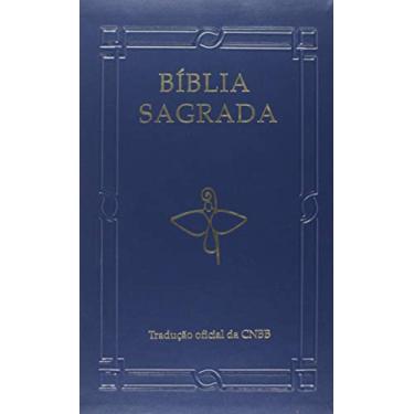 Imagem de Bíblia Sagrada, Luxo Azul, Letra Grande - Tradução Oficial da Cnbb