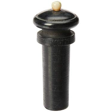 Imagem de Botão Hill para Violino Dominante Orchestral 3/4 ou 4/4 DAC8345 em Ébano com Pino Branco