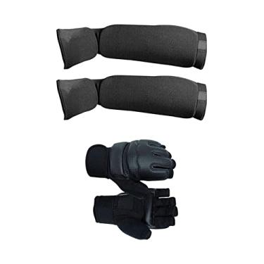 Imagem de Dynwave Caneleiras Muay Thai Kickboxing, Almofadas de de proteção de treinamento, Caneleiras protetoras para artes marciais, Kickboxing, Taekwondo, Mma, m