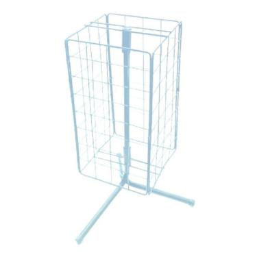 Imagem de 1 Expositor De Óculos Giratório De Balcão Aramado Branco