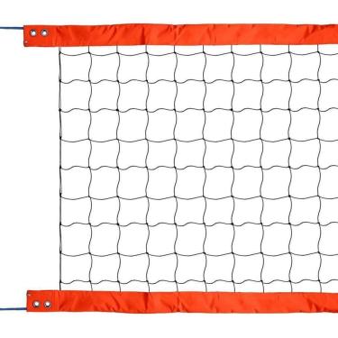 Imagem de Rede Beach Tennis Oficial 2 Faixas PVC Fio 2.0 PE Laranja Spitter