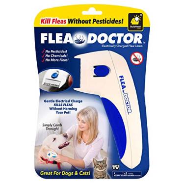 Imagem de BulbHead como visto na TV Flea Doctor pente eletrônico pulgas perfeito para cães e gatos, mata e agarra pulgas