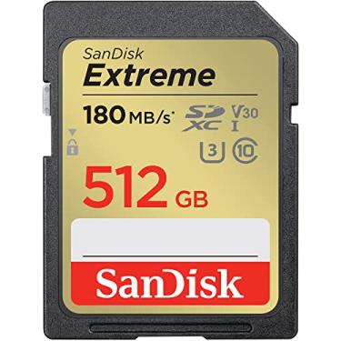 Imagem de SanDisk Cartão de memória SDXC UHS-I Extreme 512GB - C10, U3, V30, 4K, UHD, cartão SD - SDSDXVV-512G-GNCIN