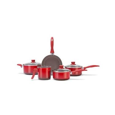 Imagem de Conjunto de Panelas Brinox Ceramic Life Smart 4789/100 com Revestimento Cerâmico – 5 Peças