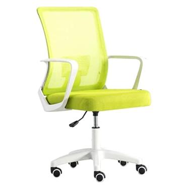 Imagem de Cadeira de escritório mesa e cadeira cadeira de escritório suporte lombar malha computador cadeira apoio de braço assento estofado cadeira ergonômica para jogos (cor: verde) bons tempos
