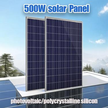 Imagem de Painel Solar Fotovoltaico  1000W Power Bank Kit  100A Placa Controlador Solar para Casa  Camping