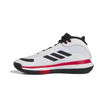 Imagem de adidas Tênis unissex adulto Bounce Legends, Branco/preto/vermelho brilhante, 5 Women/4 Men