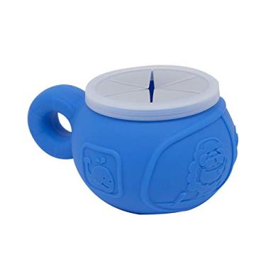 Imagem de Porta Salgadinho Hipopótamo, Marcus e Marcus, Azul, Pequeno