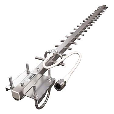 Imagem de Tupavco TP513 Yagi Antena WiFi 2,4 GHz (17dBi) Sinal direcional externo (H: 25° V:24°) Longa distância (à prova de intempéries de alto ganho) Rede sem fio (suporte de polo) Conector N-fêmea