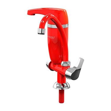 Imagem de Filtro De Água Com Torneira Acqua Premium Vermelha Bancada Bica Móvel Acquabios 1006-0070, Acquabios, Filtro Purificador De Água Com Bica Móvel, Vermelho E Cromado, Máxima Eficiência Comprovada