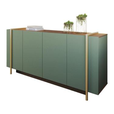 Imagem de Buffet Bancada 04 Portas Copacabana Amendoa Hortela CLB