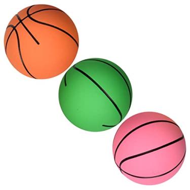 Imagem de ERINGOGO 3 Pecas pequena bola de basquete mini bolas esportivas brinquedo de bola de estiramento de futebol Brinquedos infantis jogando bolas quicando bolas de jogo portátil