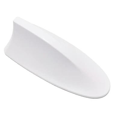Imagem de CYDZSW Antena de barbatana de tubarão de carro, capa de antena universal de tubarão para carro (branca)
