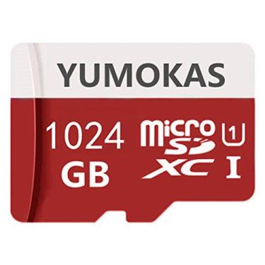 Imagem de YUMOKAS Cartão Micro SD de alta velocidade Classe 10 SDXC com adaptador SD, projetado para smartphones/tablets/PC Android (1TB)