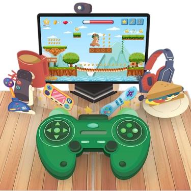 Imagem de Rykamia Cartão Pop Up Formal Geek para irmãos - Cartão de vídeo game para adolescentes