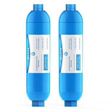 Imagem de BELVITA RV Inline Water Filter,Dedicated for RVs and Marines,2 Pack Drinking & Washing Filter,Reduces Lead,Fluoride,Chlorine,Bad Taste & Odor