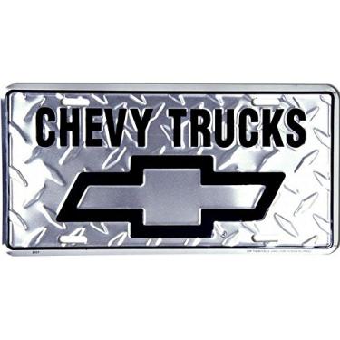 Imagem de Signs 4 Fun Placa de licença Slacd Chevy Truck Diamondplt