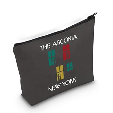 Imagem de TOBGB TV Show Merchandise Funny Threesome Seek Criminals Gift The Arconia New York Makeup Bag TV Show Lover Gift, Preto, Nova York