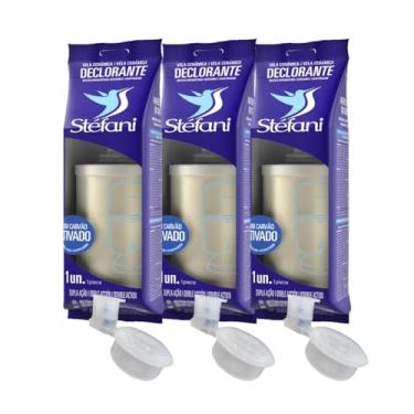 Imagem de Kit 3 Velas P/Filtro Barro Carvão Ativado Stéfani + Boia Antivazamento Livre Bpa