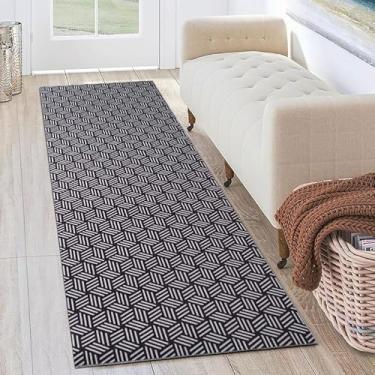 Imagem de Petgrow Tapete de corredor resistente 5 x 2 m, tamanho personalizado, antiderrapante, tapete de corredor, tapete de porta interno para uso externo, entrada de piso, lavanderia, varanda, garagem, cinza