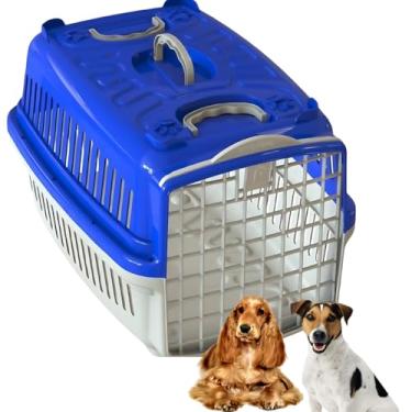 Imagem de Caixa De Transporte Para Cachorro Médio Porte Avião Pet Shop Veterinário N°4 Azul