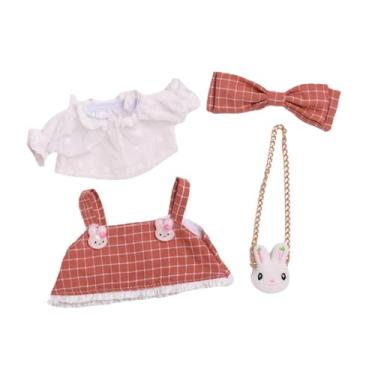 Imagem de oshhni Roupas de boneca de pelúcia, elegantes, acessórios de brinquedo de pelúcia para boneca de pelúcia de 20 cm ou animal de pelúcia de pato de 15 cm e 17, Coelhinho