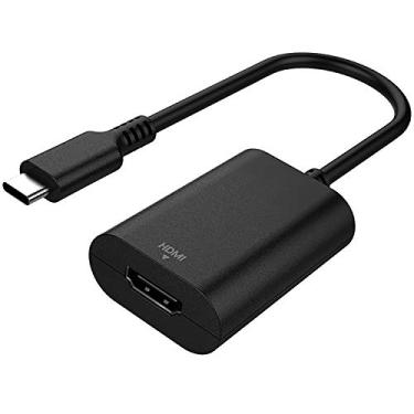 Imagem de PHILIPS Adaptador USB C para HDMI, tipo C, 60 Hz, unidirecional, design compacto, funciona com Smart TVs, Roku, Fire Stick, Blu Ray, dispositivos de streaming, monitores, projetores, preto,