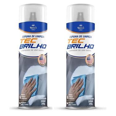 Imagem de Kit 2 espuma magica limpeza geral automotivo estofados 300ml - tecbril