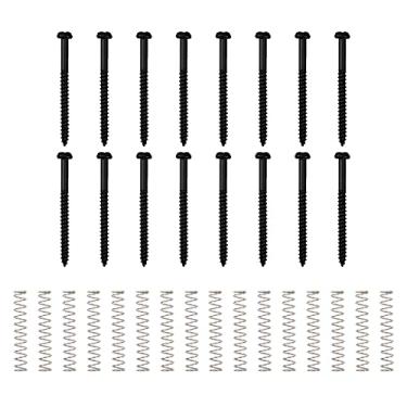 Imagem de 32 peças de parafusos de montagem para captador Yootones Bass para captador P Bass Jazz Bass ou P90 (preto)