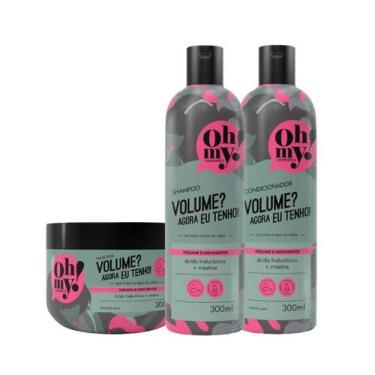 Imagem de Kit Shampoo Condicionador e Máscara Volume Agora eu tenho! Oh My! 300m