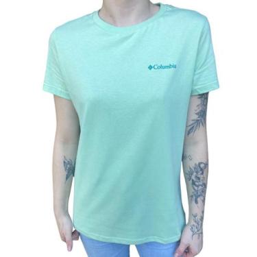 Imagem de Camiseta Columbia Feminina Naturally Boundless, G, Verde claro