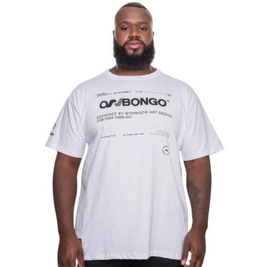 Imagem de Camiseta Masculina Onbongo Plus Size Branca ON217