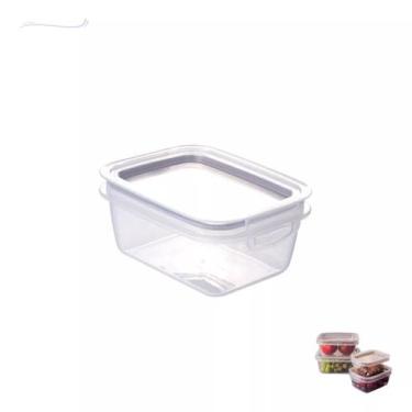 Imagem de Pote Hermético Mantimentos Alimentos 550ml Tampa Trava - Plasútil