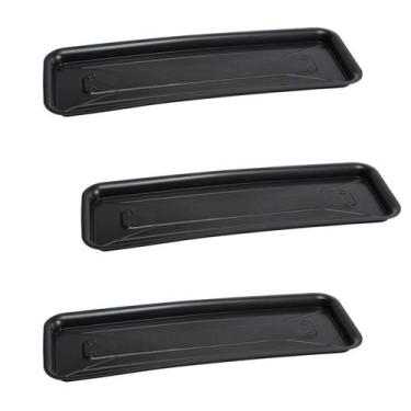 Imagem de Kit 3 Prato Para Vasos De Flor Floreira Jardineira Retangular 41cm - A