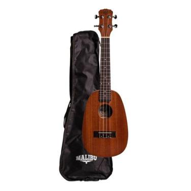 Imagem de Ukulele malibu 23e-p concert ebano fosco abacaxi com bag