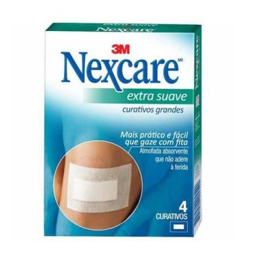 Imagem de Curativo Nexcare Grande EXTRA Suave 4 Unidades - 3M