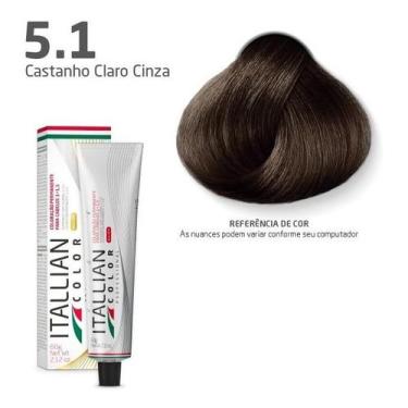 Imagem de  Coloração Itallian Color Louro Claro Cinza 5.1 60g
