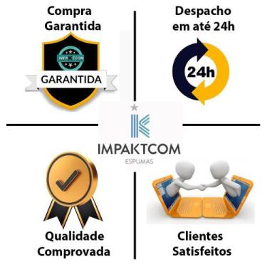 Imagem de Espuma Acústica Flat 10 Placas 500 X 500 X 35Mm - Impaktcom