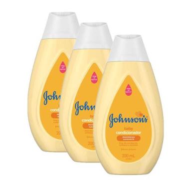 Imagem de Kit 3 Condicionadores Johnson's Baby Regular 200ml